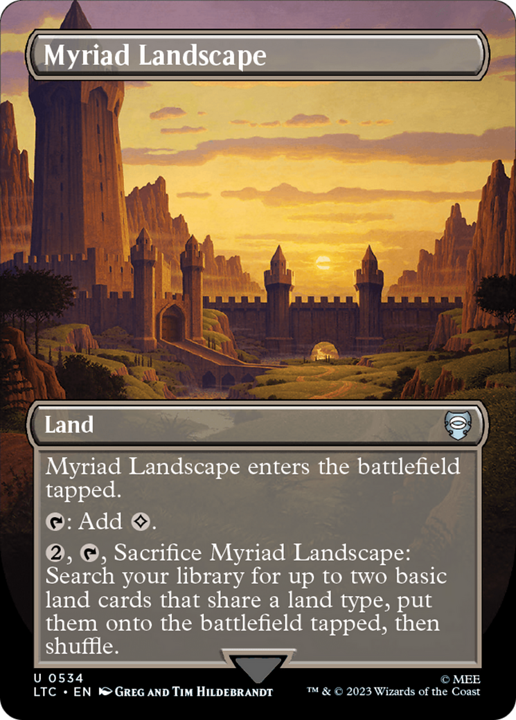 Myriad Landscape (Borderless) (534) Foil - Tales of Middle-earth Commander