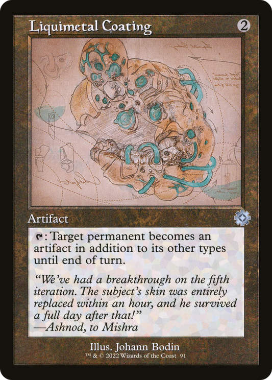 Liquimetal Coating (Retro) (091) Foil - The Brothers' War Retro Artifacts