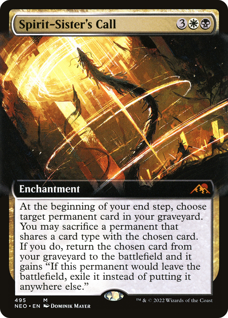 Spirit-Sister's Call (Extended Art) (495) Foil - Kamigawa: Neon Dynasty