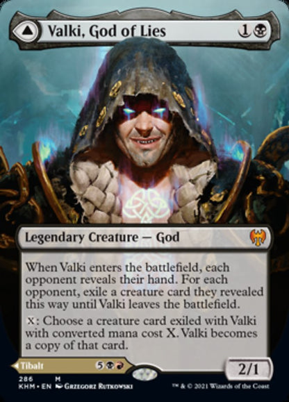 Valki, God of Lies // Tibalt, Cosmic Impostor (Borderless) [Kaldheim] Foil