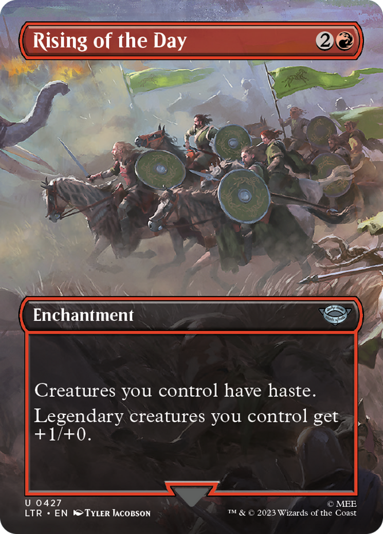 Rising of the Day (Borderless) (427) Foil - The Lord of the Rings: Tales of Middle-earth