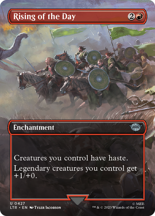 Rising of the Day (Borderless) (427) Foil - The Lord of the Rings: Tales of Middle-earth