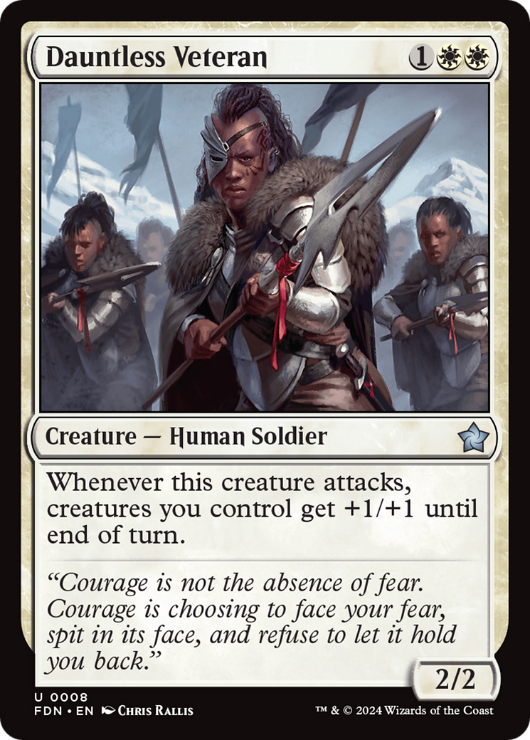 Dauntless Veteran [Foundations] Foil