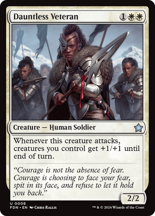 Dauntless Veteran [Foundations] Foil