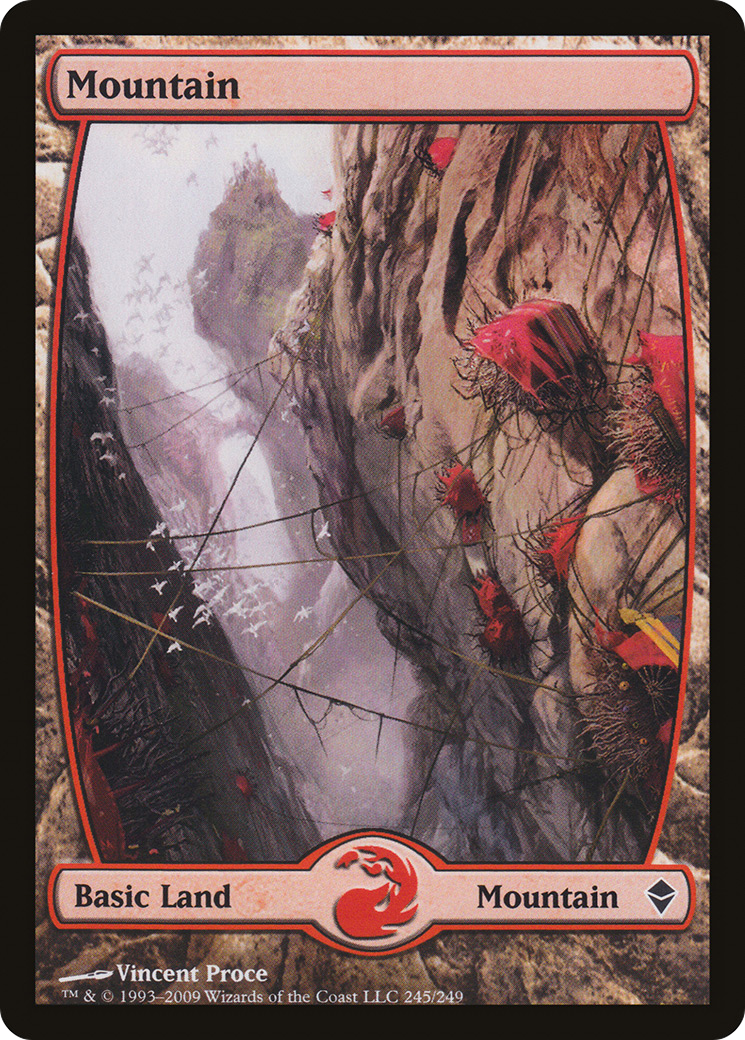 Mountain – Full Art (245) Foil - Zendikar