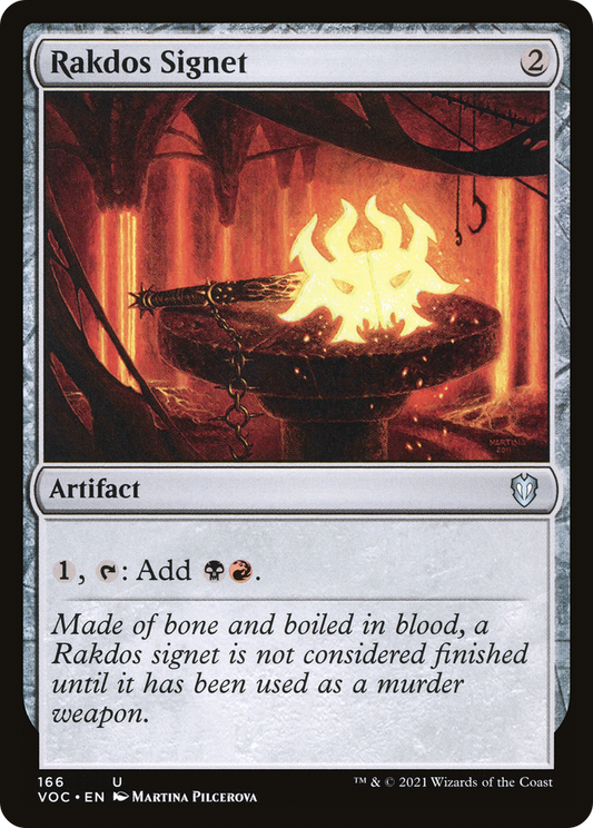 Rakdos Signet (166) - Crimson Vow Commander