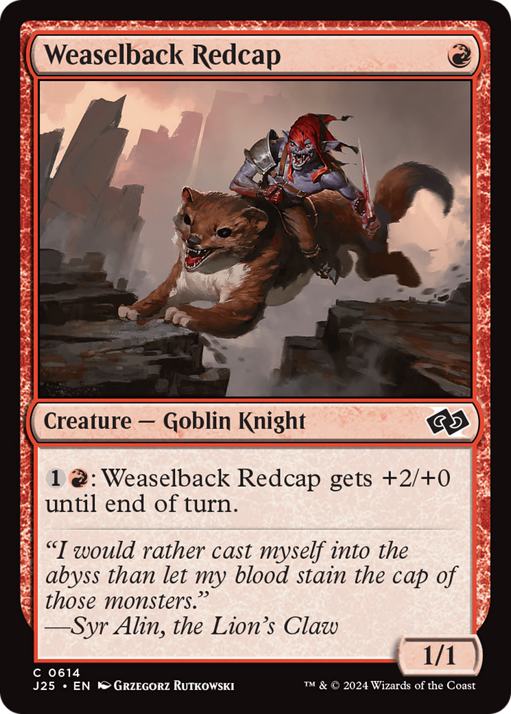 Weaselback Redcap (614)