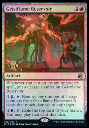 Geistflame Reservoir [Innistrad: Midnight Hunt Prerelease Promos] | Silver Goblin