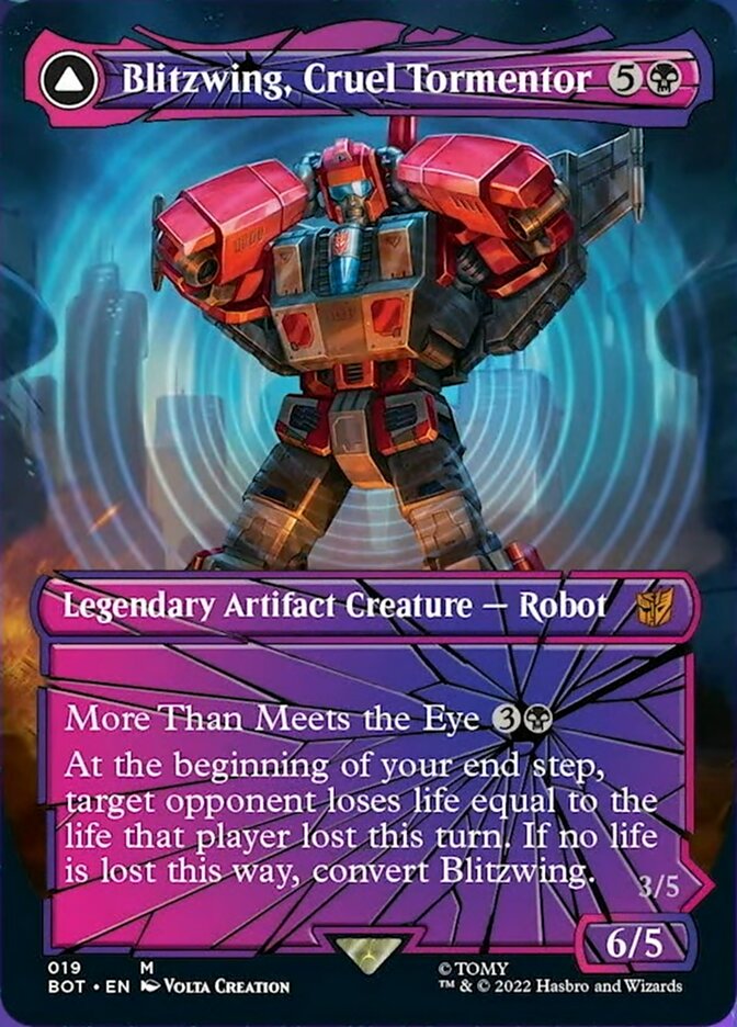 Blitzwing, Cruel Tormentor // Blitzwing, Adaptive Assailant (019) Foil - Transformers