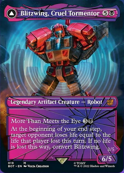 Blitzwing, Cruel Tormentor // Blitzwing, Adaptive Assailant (019) Foil - Transformers