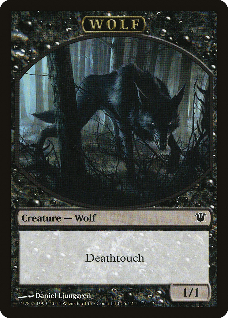 Wolf Token (6/12) [Innistrad Tokens] | Silver Goblin