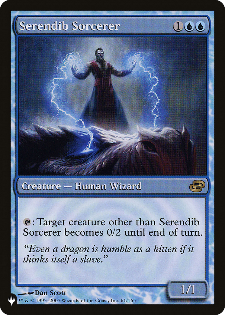 Serendib Sorcerer (PLC-61) - The List