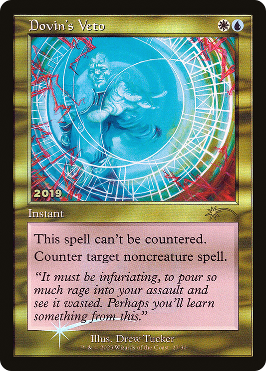 Dovin's Veto (Retro) (027) Foil - 30th Anniversary Play Promos