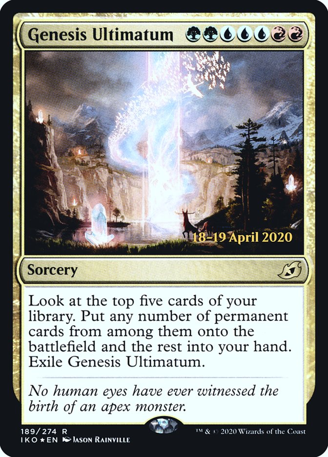 Genesis Ultimatum [Ikoria: Lair of Behemoths Prerelease Promos] | Silver Goblin