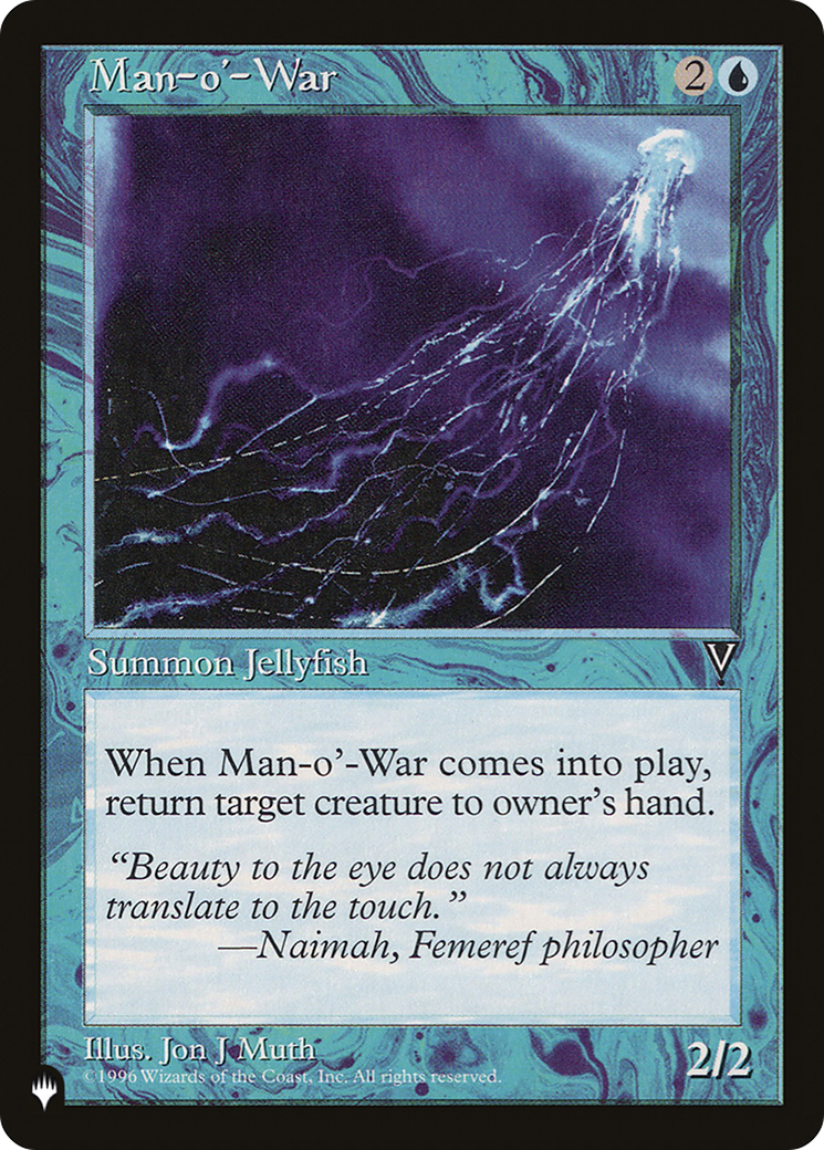 Man-o'-War (Retro) (VIS-37) - The List
