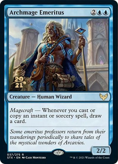 Archmage Emeritus [Strixhaven: School of Mages Prerelease Promos] | Silver Goblin