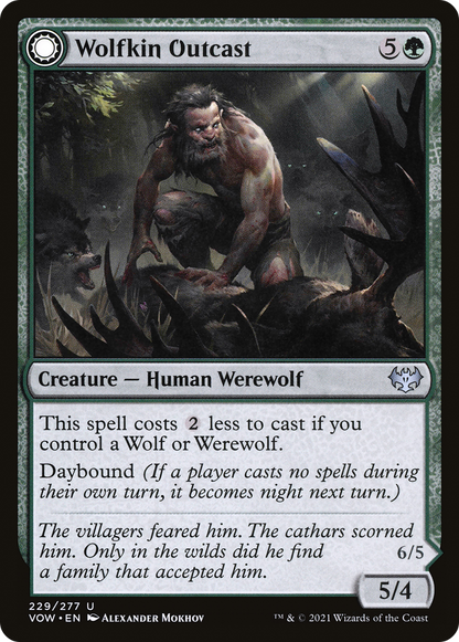 Wolfkin Outcast (229) Foil - Innistrad: Crimson Vow