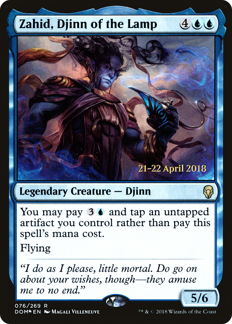 Zahid, Djinn of the Lamp [Dominaria Prerelease Promos] | Silver Goblin