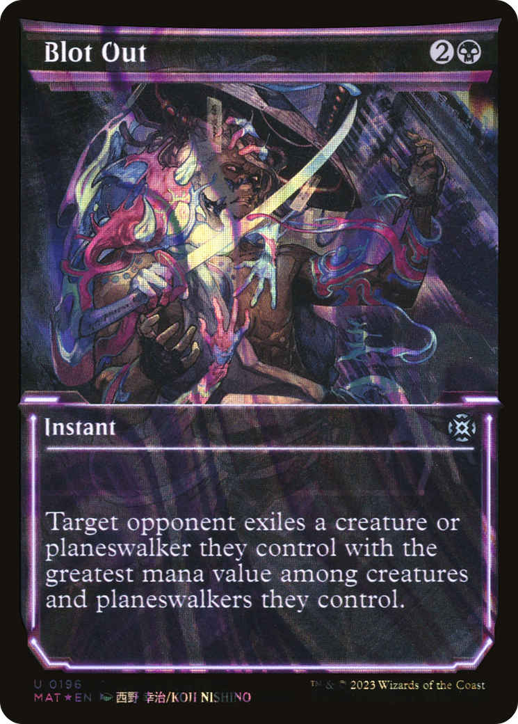 Blot Out (Showcase) (196) Foil - March of the Machine: The Aftermath