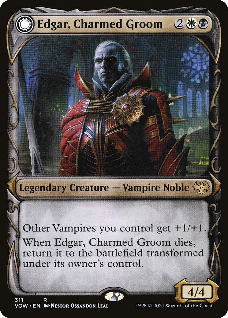 Edgar, Charmed Groom // Edgar Markov's Coffin (Showcase) (311) - Innistrad: Crimson Vow