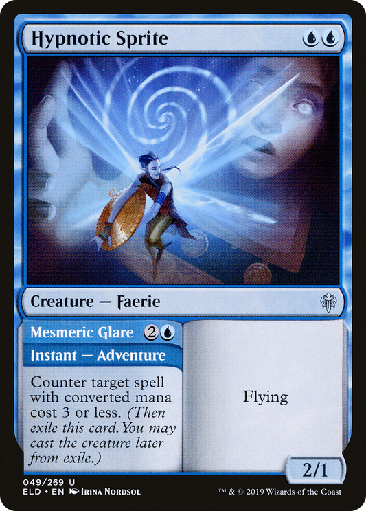 Hypnotic Sprite (049) - Throne of Eldraine