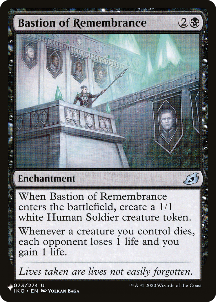 Bastion of Remembrance (IKO-73) - The List