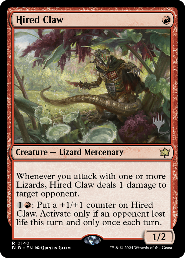 Hired Claw (Promo Pack) [Bloomburrow Promos] Foil
