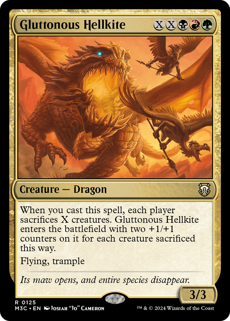 Gluttonous Hellkite [Modern Horizons 3 Commander] | Silver Goblin