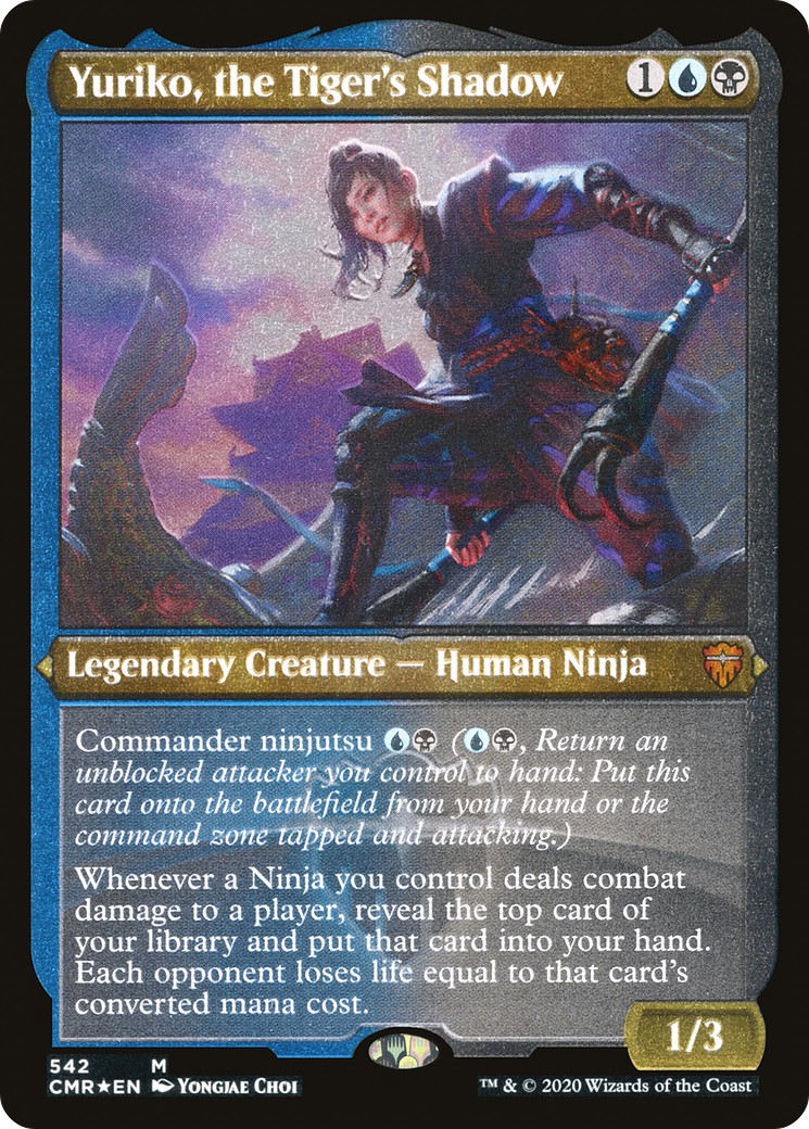 Yuriko, the Tiger's Shadow (Etched) [Commander Legends] | Silver Goblin