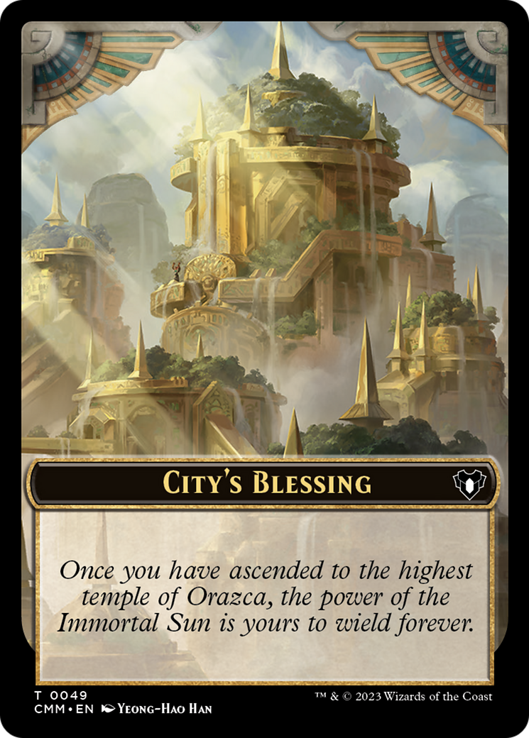 City's Blessing // Construct (0075) Double-Sided Token [Commander Masters Tokens] | Silver Goblin