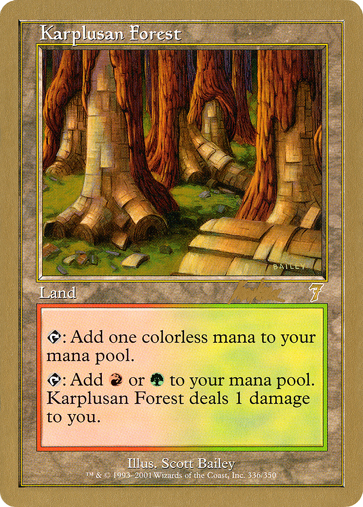 Karplusan Forest - 2002 Brian Kibler (7ED) (Retro) - World Championship Decks 2002