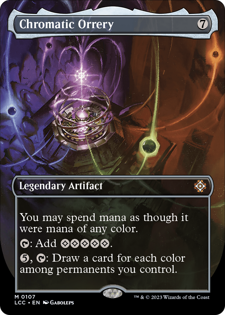 Chromatic Orrery (Borderless) (107) Foil - The Lost Caverns of Ixalan Commander