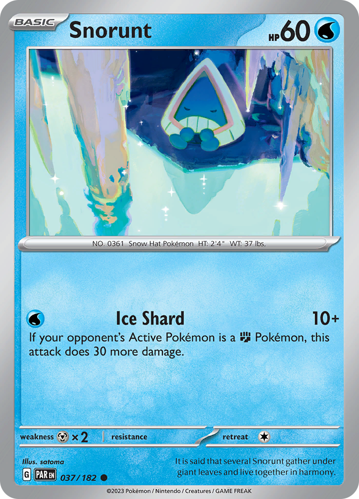 Snorunt (037/182) [Scarlet & Violet: Paradox Rift] | Silver Goblin