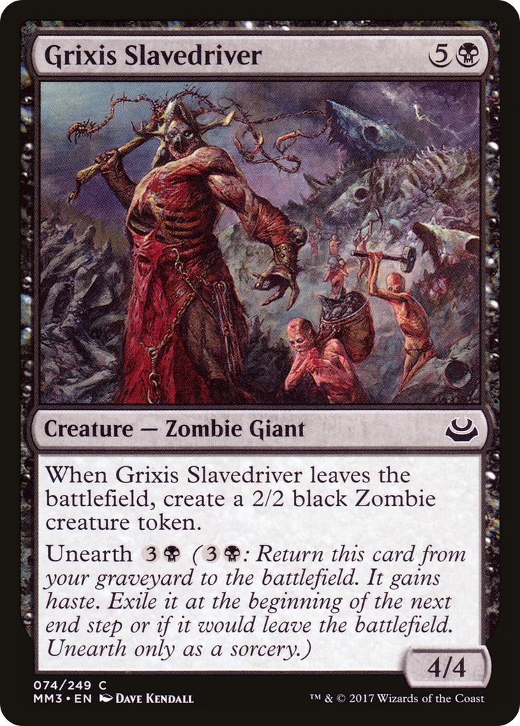 Grixis Slavedriver (074) Foil - Modern Masters 2017