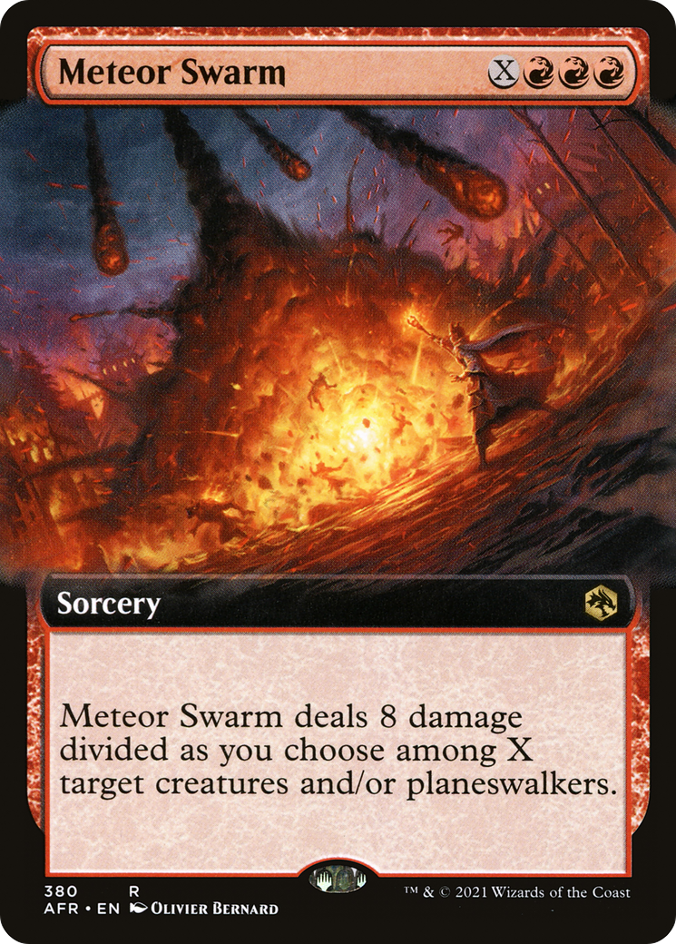 Meteor Swarm (Extended Art) (380) Foil - Adventures in the Forgotten Realms