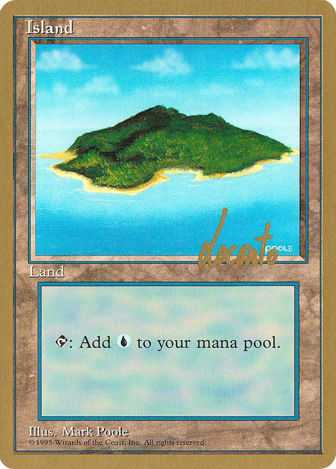 Island (ml367) (Michael Loconto) [Pro Tour Collector Set] | Silver Goblin