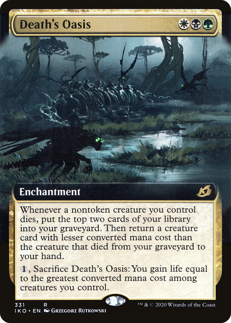 Death's Oasis (Extended Art) (331) Foil - Ikoria: Lair of Behemoths