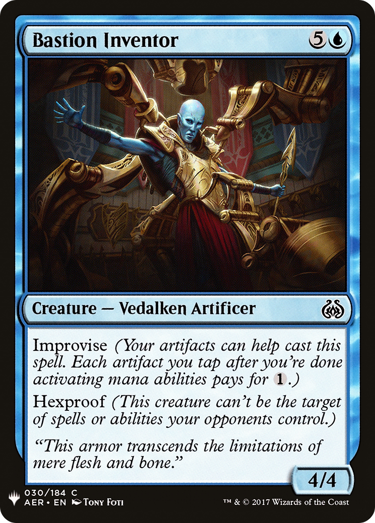 Bastion Inventor (AER-30) - The List