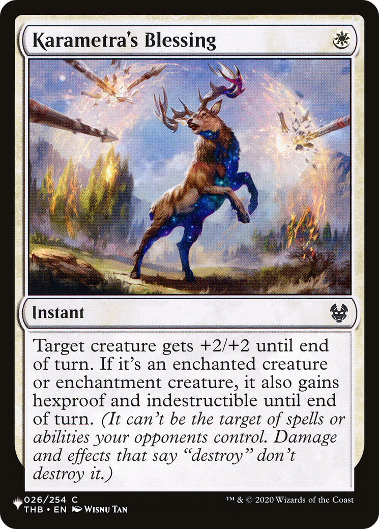 Karametra's Blessing (THB-26) - The List