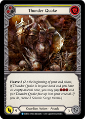 Thunder Quake (Yellow) [EVR025] (Everfest)  1st Edition Rainbow Foil | Silver Goblin