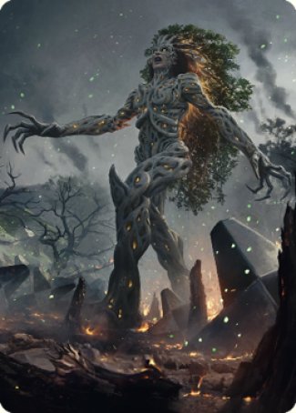 Titania, Gaea Incarnate Art Card [The Brothers' War Art Series] | Silver Goblin