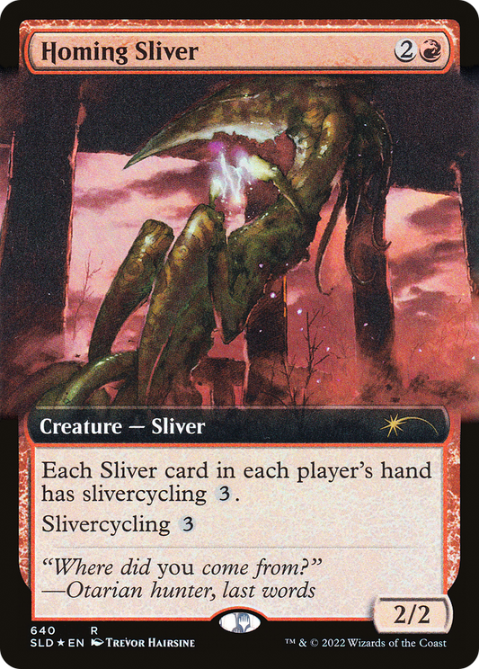 Homing Sliver (Extended Art) (640) Foil - Secret Lair Drop
