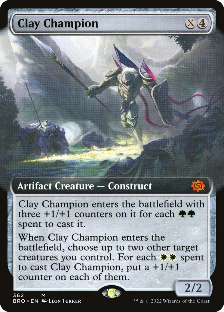Clay Champion (Extended Art) (362) Foil - The Brothers' War