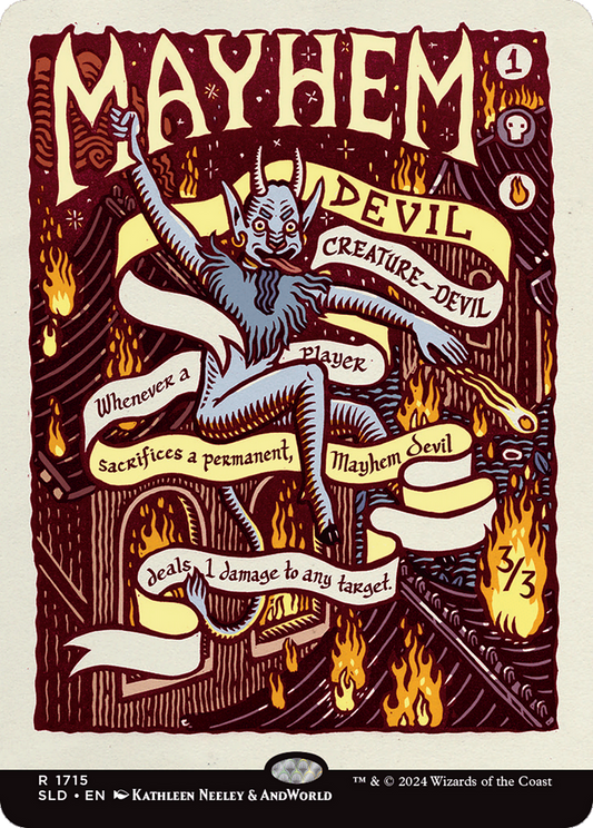 Mayhem Devil (Rainbow Foil) (1715) Foil - Secret Lair Drop Series