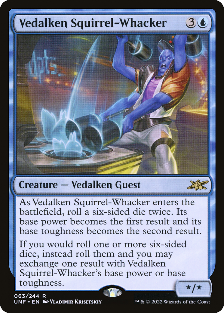 Vedalken Squirrel-Whacker (063) - Unfinity