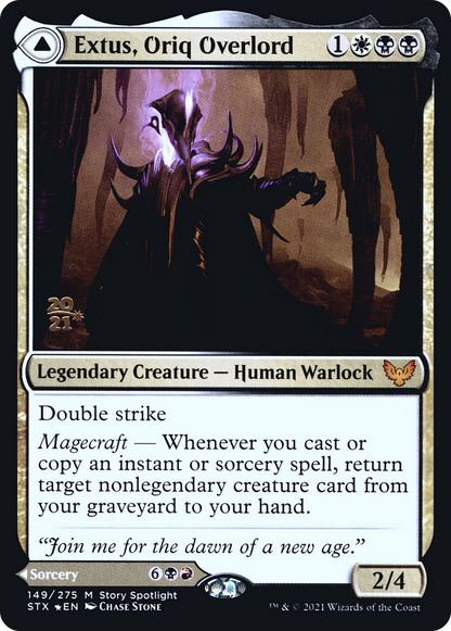 Extus, Oriq Overlord (149) Foil - Strixhaven: School of Mages Promos