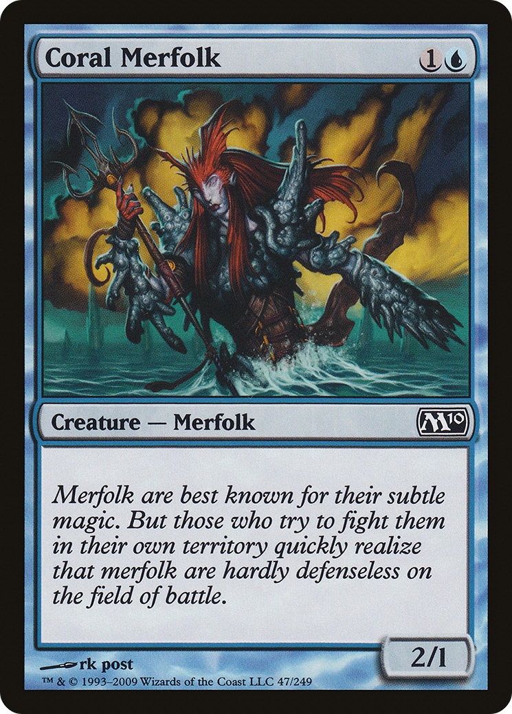 Coral Merfolk (047) - Magic 2010