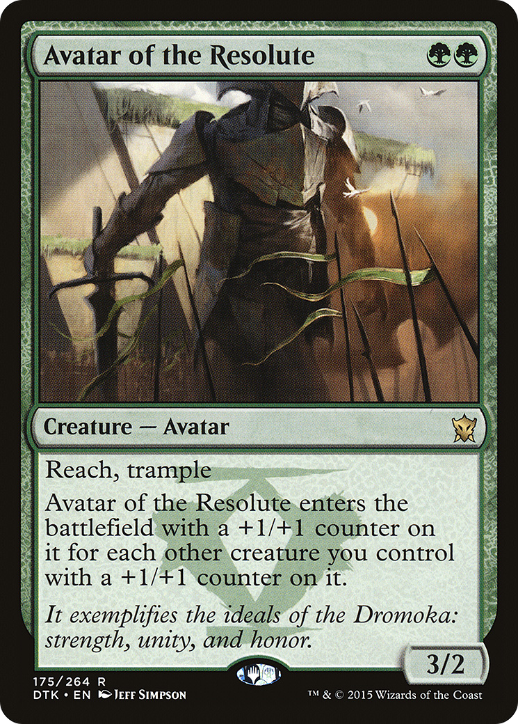 Avatar of the Resolute (175) Foil - Dragons of Tarkir
