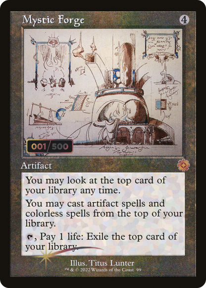 Mystic Forge (Schematic) (Serial Numbered) (Retro) (099) Foil - The Brothers' War Retro Artifacts