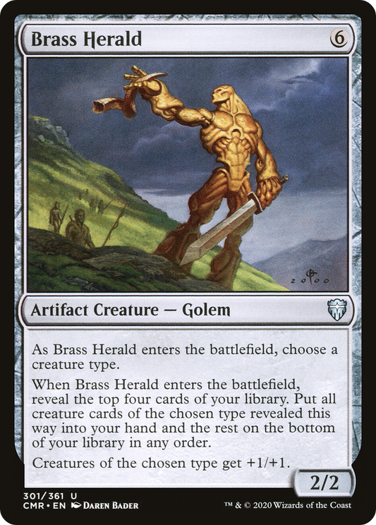 Brass Herald (301) Foil - Commander Legends